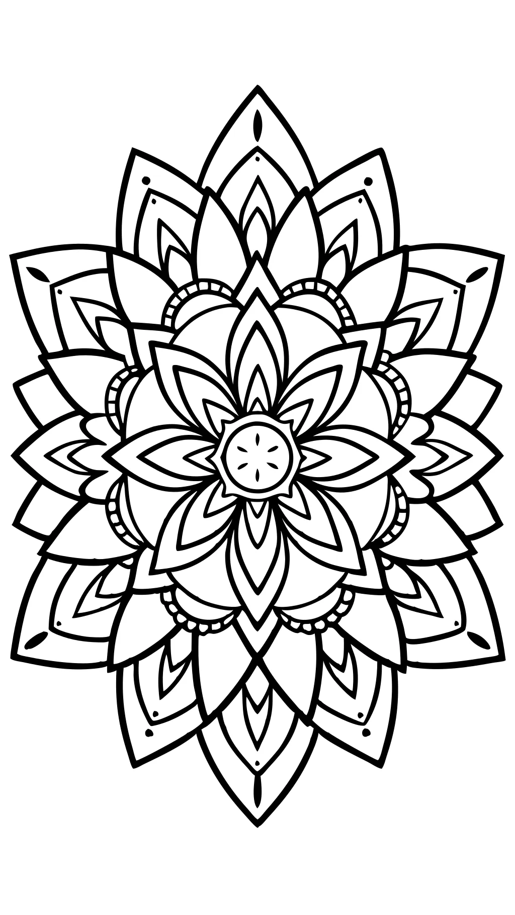 Páginas para colorear de flores de mandala